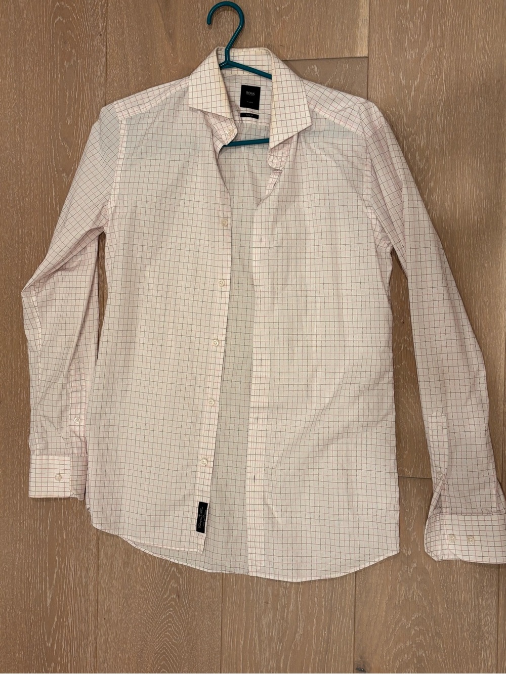Hugo Boss Tailored Slim Fit Dress Shirt - Cotonificio Albini Fabric (size 15/38)